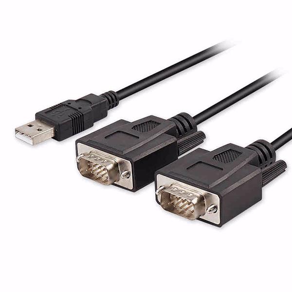 Cable convertidor de USB a doble serie USB To Dual Serial Converter Cable