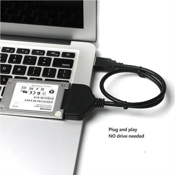 USB 3.0 to SATA 7+9 16 Pin SSD Cable