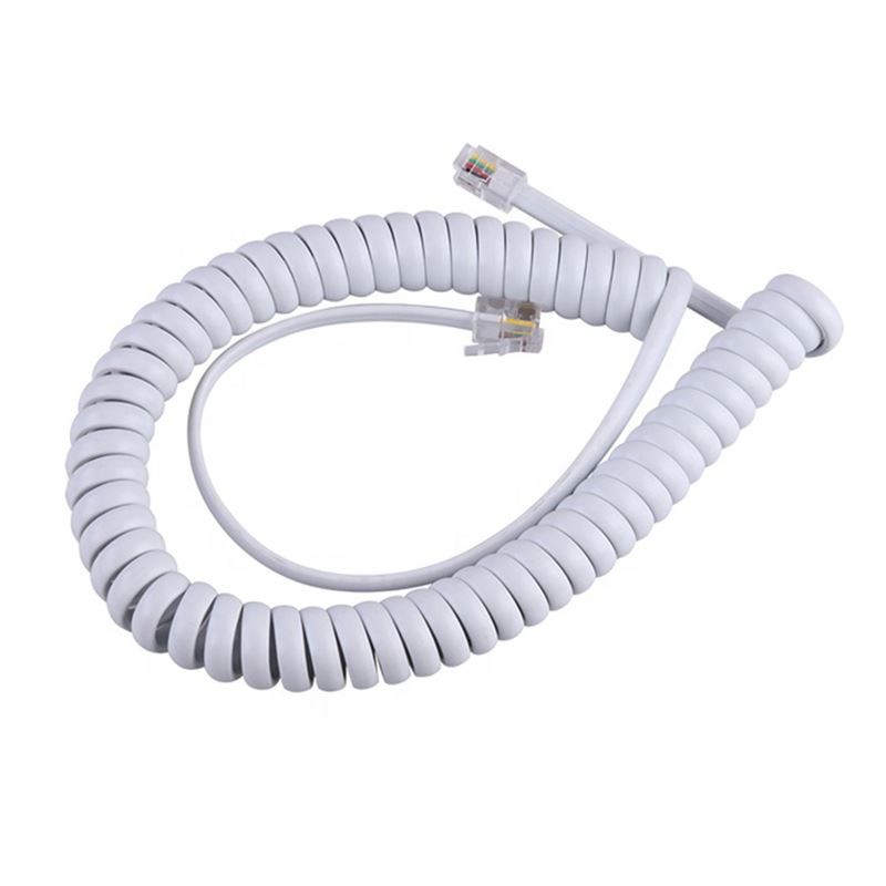 RJ11 4P4C Coil Sprial Telephone Cable Cord RJ11 4P4C Coil Sprial Telephone Cable Cord