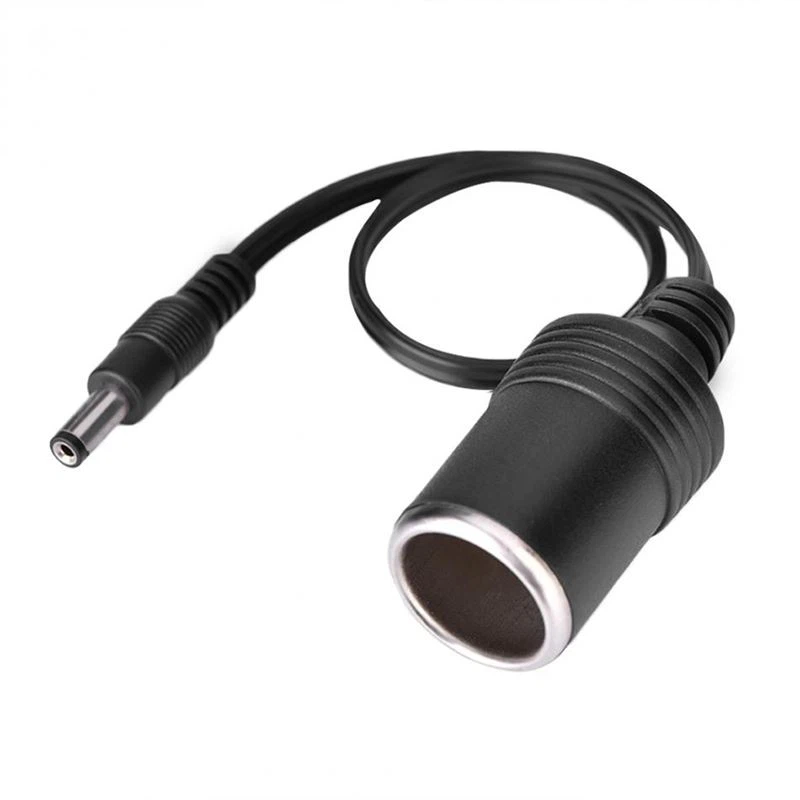 DC 5.5x2.1mm to Car Cigarette Lighter Female Power Cable