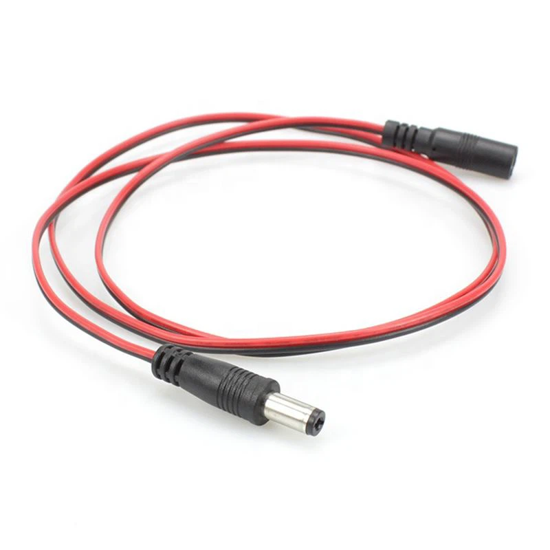 5.5mm x 2.1mm DC Power Black Red Cable