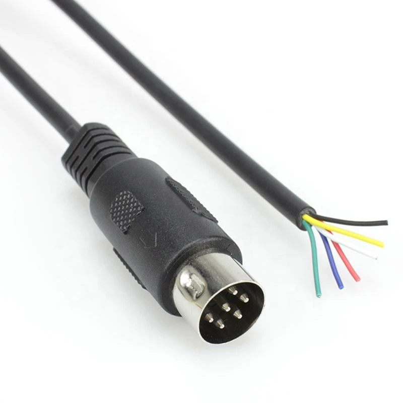 Din 6 pin to bare end keyboard cable