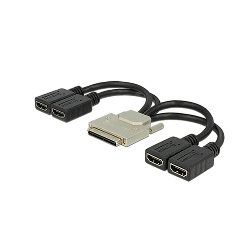 VHDCI to Quad HDMI Splitter Cable - VHDCI male to 4x HDMI female cable VHDCI to Quad HDMI Splitter Cable - VHDCI male to 4x HDMI female cable