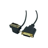 90 grados DVI 24+1 Macho a DVI 24+5 Cable hembra