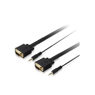 Monitor coaxial VGA con cable de audio y video de 3,5 mm
