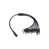 DC 5.5x2.1mm Hembra a 8 macho Cable divisor de potencia