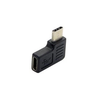 Adaptador USB 3.1 tipo c macho a hembra de 90 grados