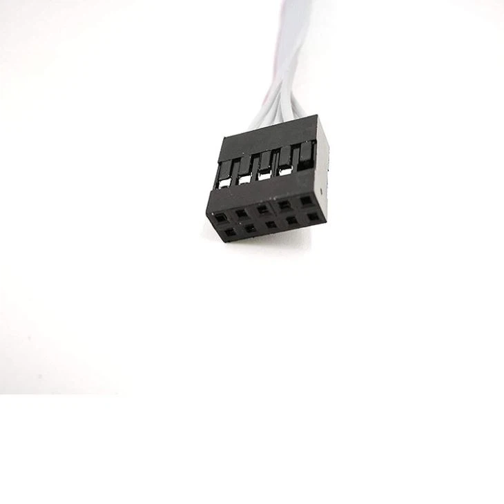 DB9 male panel mount to 2x5 10Pin PCB motherboard cable
