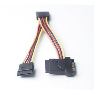 SATA hembra de 15 pines a 2 x cable de extensión divisor hembra