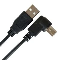 USB 2.0 A macho a 90 grados B macho Cable de ángulo descendente