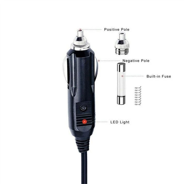 DC5.5x2.1mm 12V 24V Cigarette Lighter Power Cable