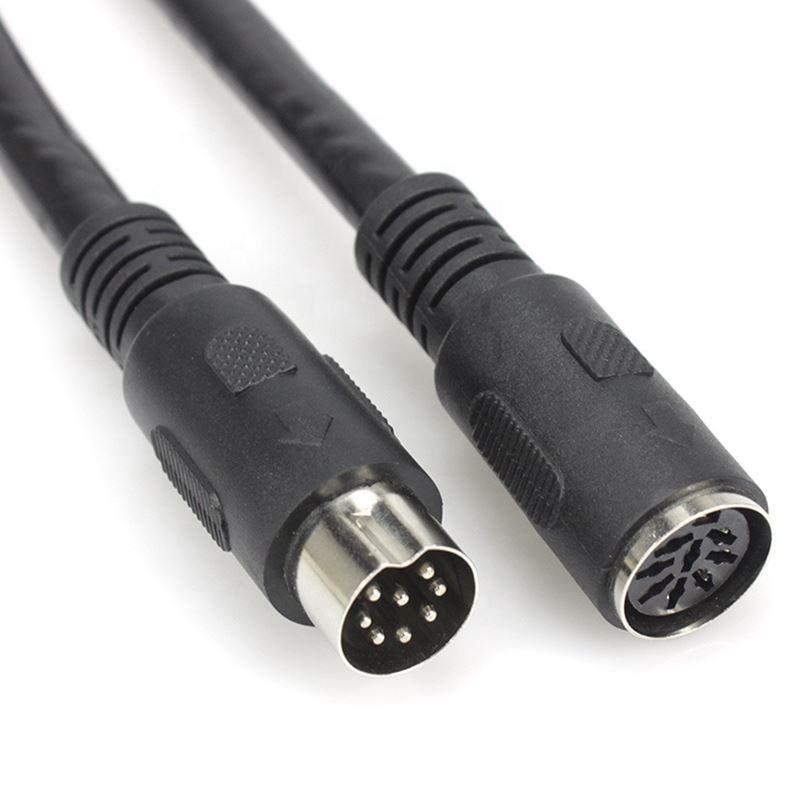 Cable de extensión Big Din 8 Pin macho a hembra para micrófono