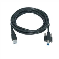 Cable de impresora macho USB 3.0 A a B con bloqueo de tornillo